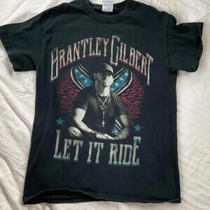 Brantley Gilbert Let It Ride Tour 2015 Graphic T-Shirt Size Small